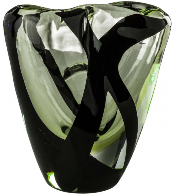 Venini Black Belt Otto Vase