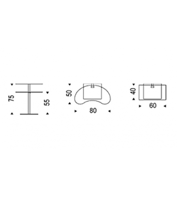 Lap Cattelan Italia Tavolino D'Appoggio