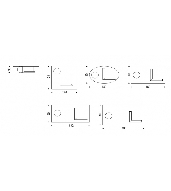 Levante Cattelan Italia Tavolino