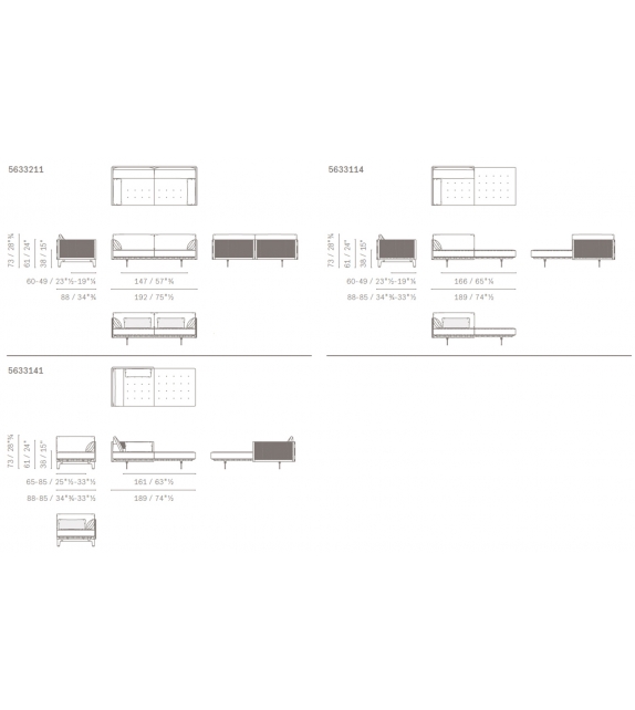 Clayton Poltrona Frau Sofa