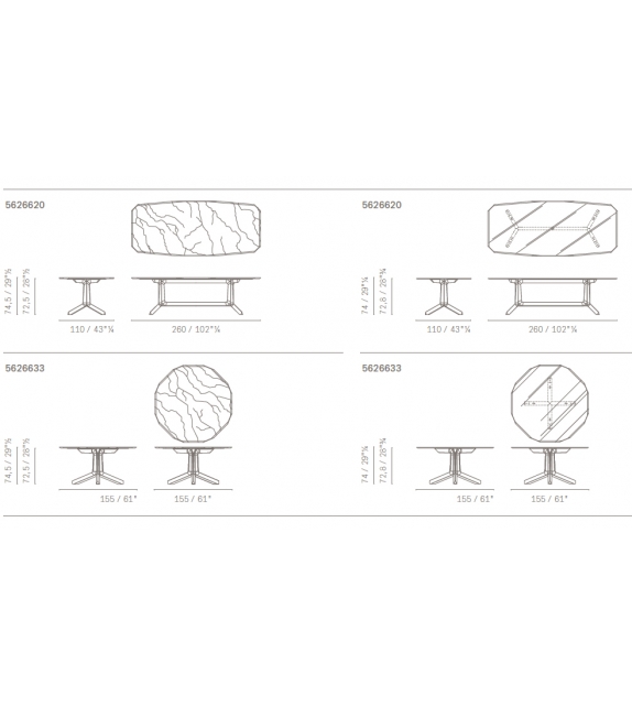Othello Table Poltrona Frau
