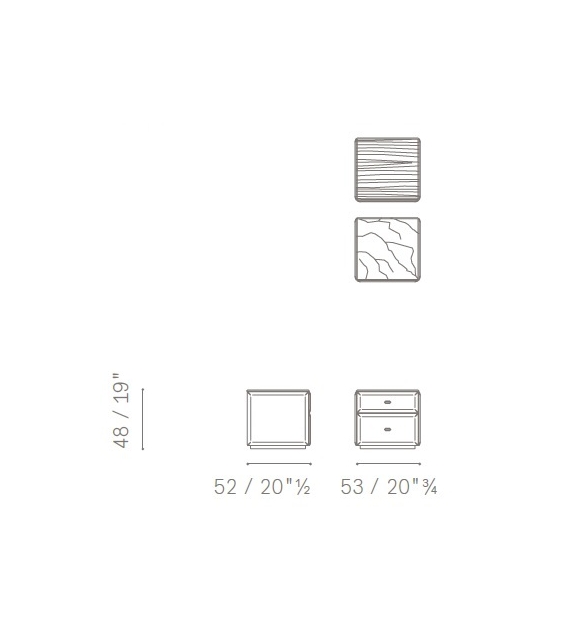 Moondance Poltrona Frau Comodino