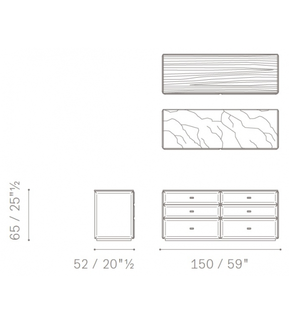 Moondance Poltrona Frau Mesita de Noche