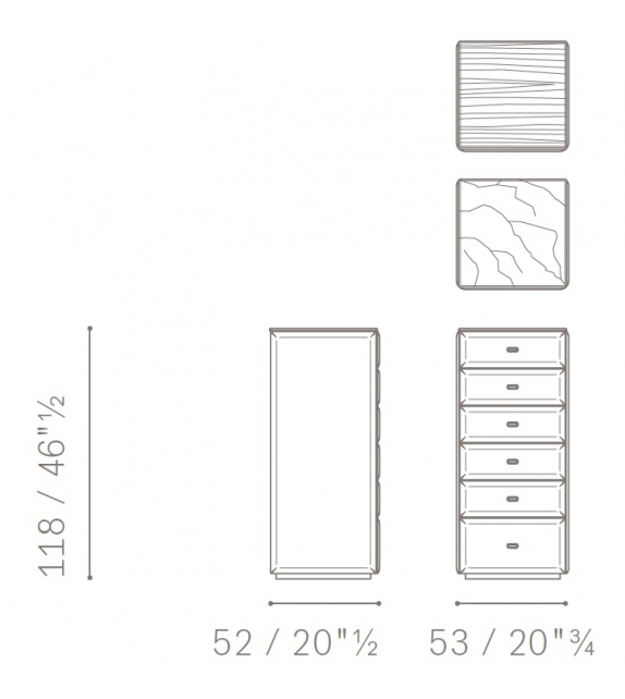 Moondance Poltrona Frau Hemdenkommode
