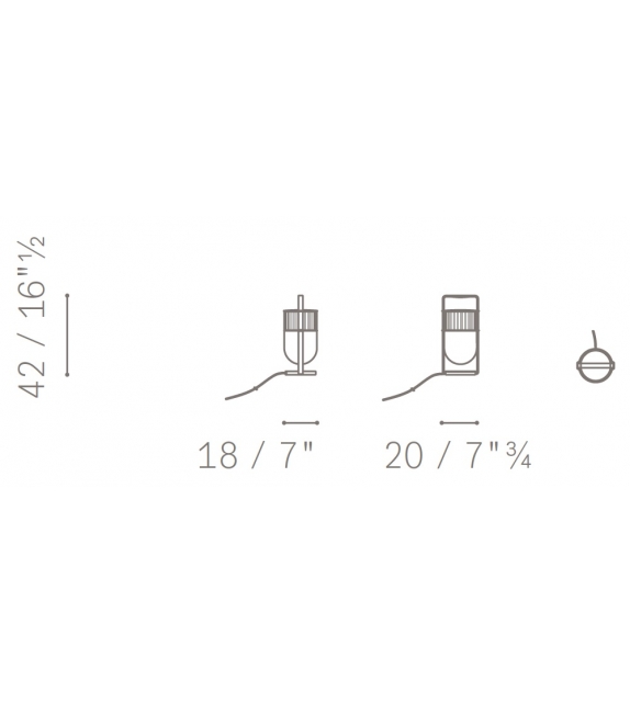 Xi Poltrona Frau Tischleuchte