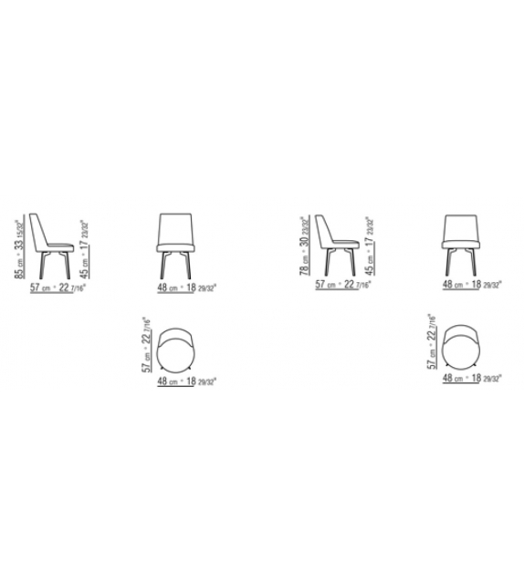 Hera Flexform Chaise avec Jambes en Métal