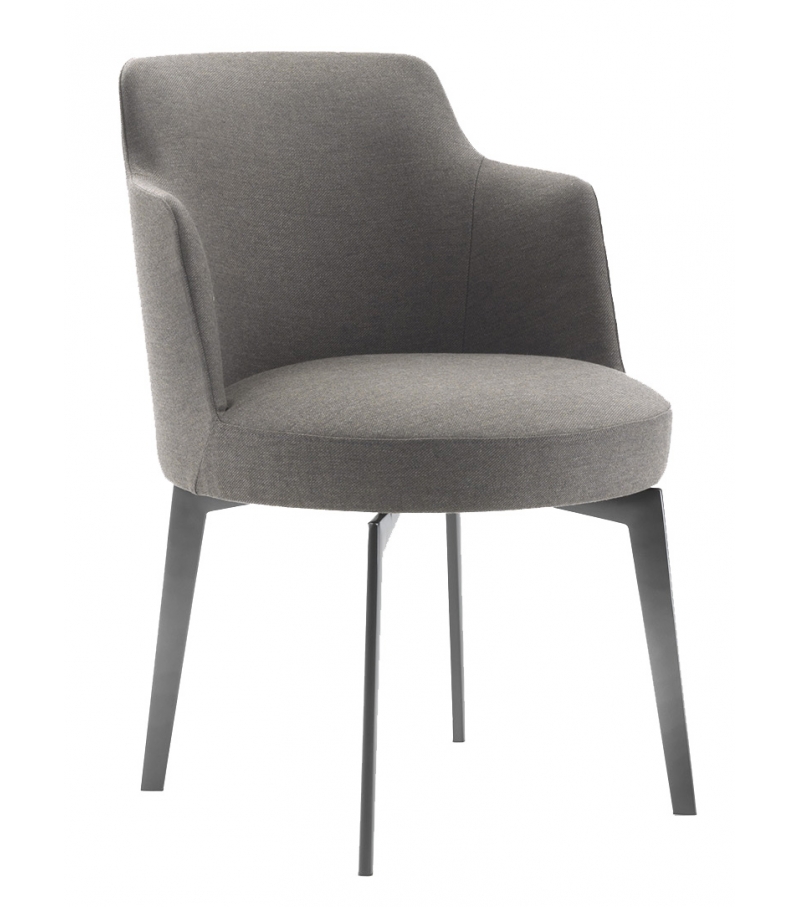 Hera Flexform Petit Fauteuil avec Jambes en Métal