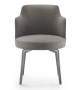 Hera Flexform Small Armchair with Metal Legs