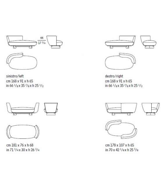 Giorgetti Galet Dormeuse