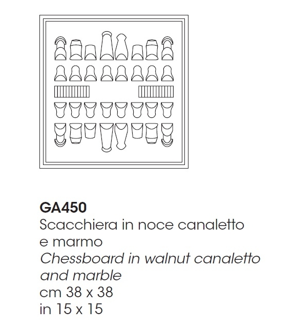 Check-Mate Giorgetti Tablero de Ajedrez