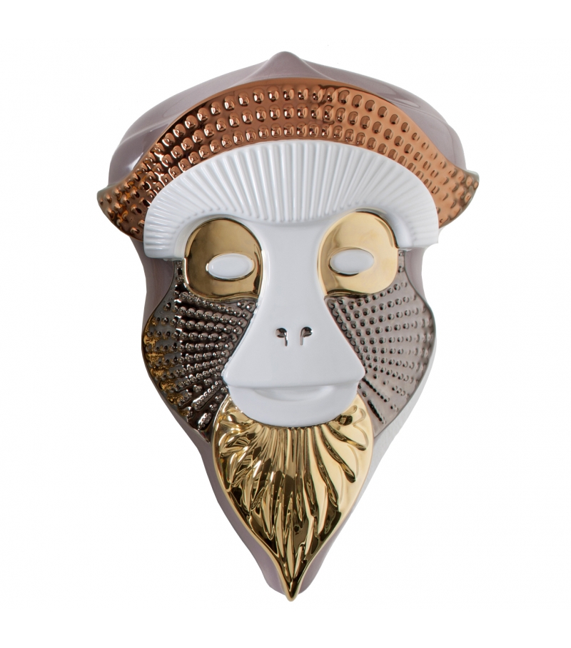 Bosa Primates Masks Brazza Skulptur