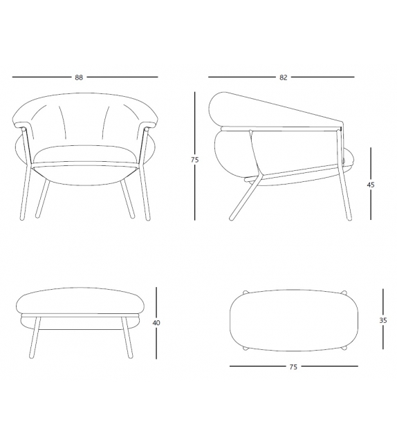 Grasso BD Barcelona Design Poltrona