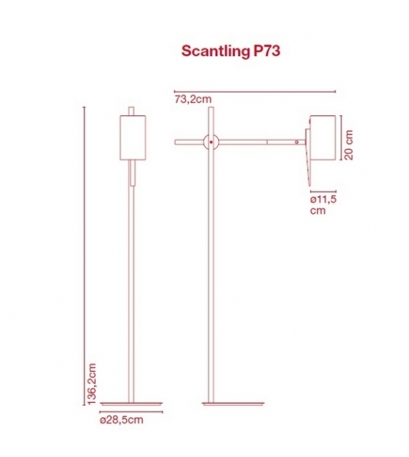 Scantling lampe de sol
