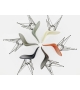 Eames Fiberglass Chair DSR Vitra Sedia