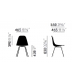 Eames Fiberglass Chair DSX Vitra Silla