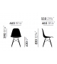 Eames Fiberglass Chair DSX Vitra Silla