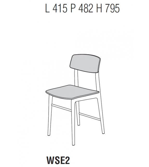 Woody Molteni & C Upholstered Chair