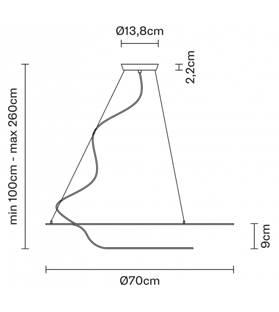Glu F31 Fabbian Suspension