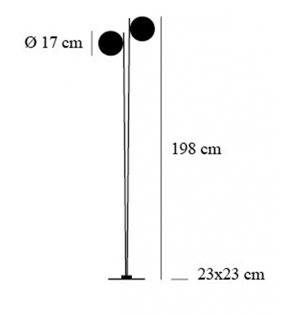 Lederam F2 Stehlampe Catellani&Smith