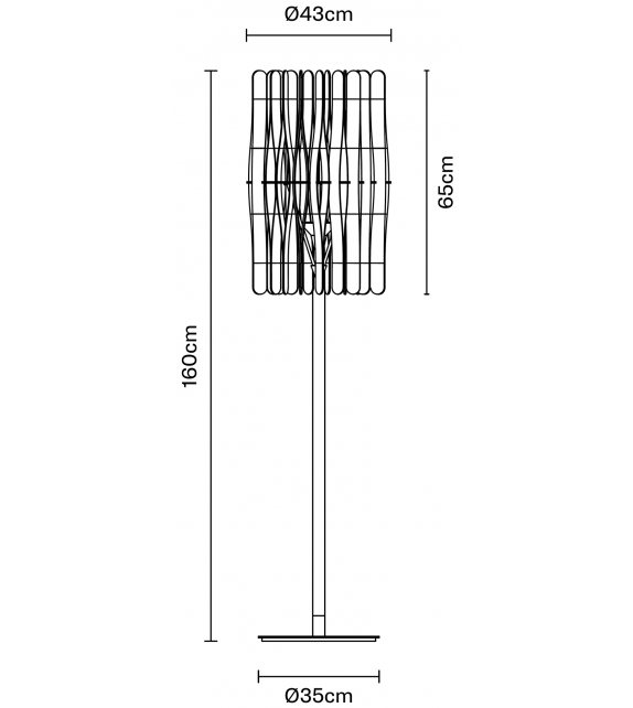 Stick F23 Fabbian Stehleuchte