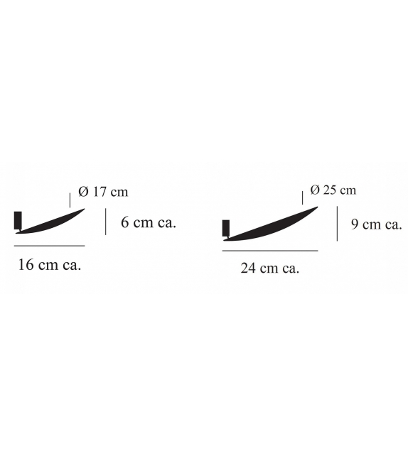 Lederam WF Catellani&Smith Lampada da Parete