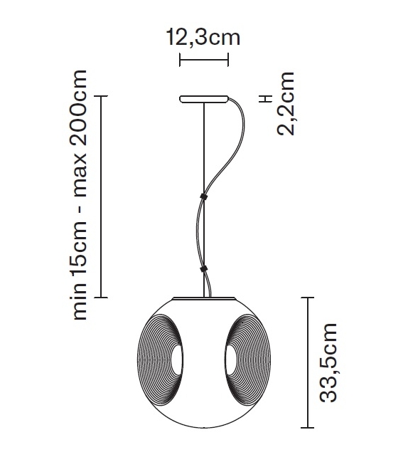 Eyes F34 Fabbian Lampada a Sospensione