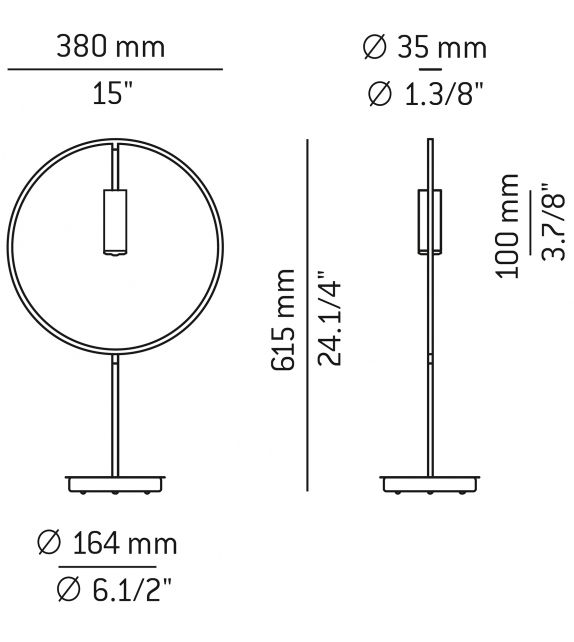 Revolta Estiluz Lampe de Table