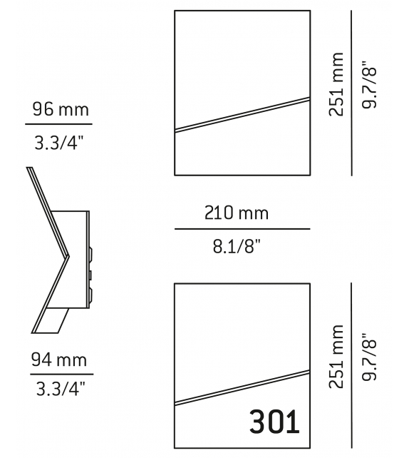 Piu Estiluz Lámpara de Pared