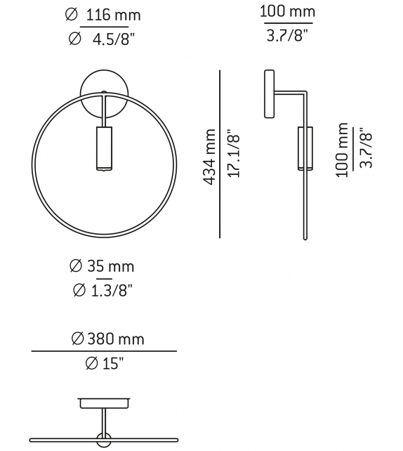 Revolta Estiluz Lámpara de Pared