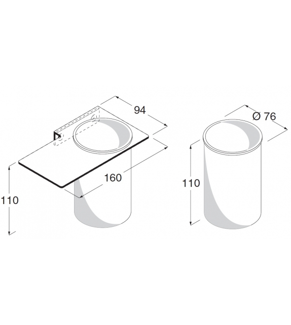 Blade Boffi Porta Spazzolino