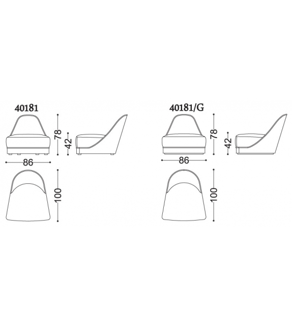 Lucille Opera Contemporary Poltrona