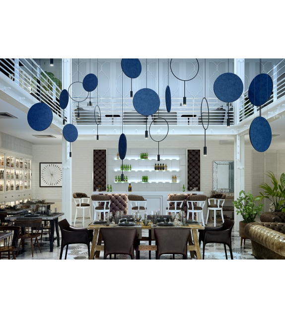 Revolta Estiluz Suspension avec Panneau Acoustique