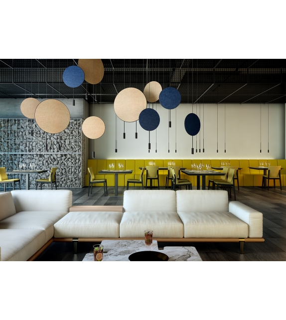 Revolta Estiluz Pendant Lamp with Acoustic Panel