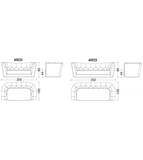 Butterfly Opera Contemporary Sofa