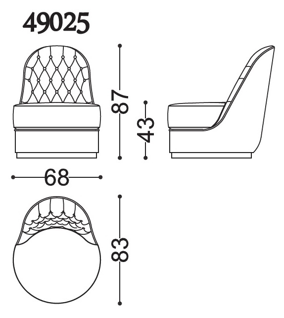 Leila Opera Contemporary Fauteuil