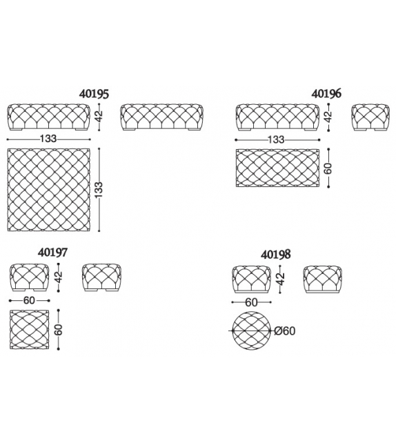 Opera Contemporary Pouf Josè