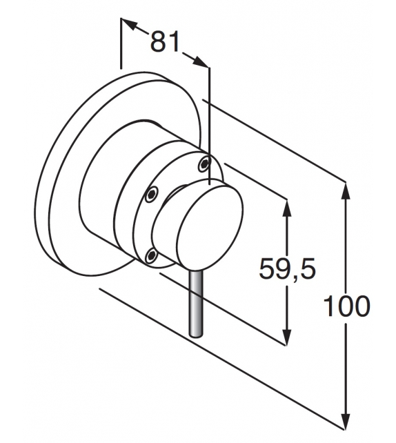 Minimal Boffi Armatur für Waschtisch - Dusch - Milia Shop