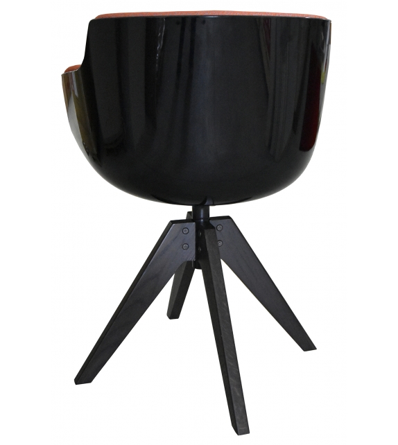 Flow Slim Color Butaca Tapizada con 4 Patas VN MDF Italia