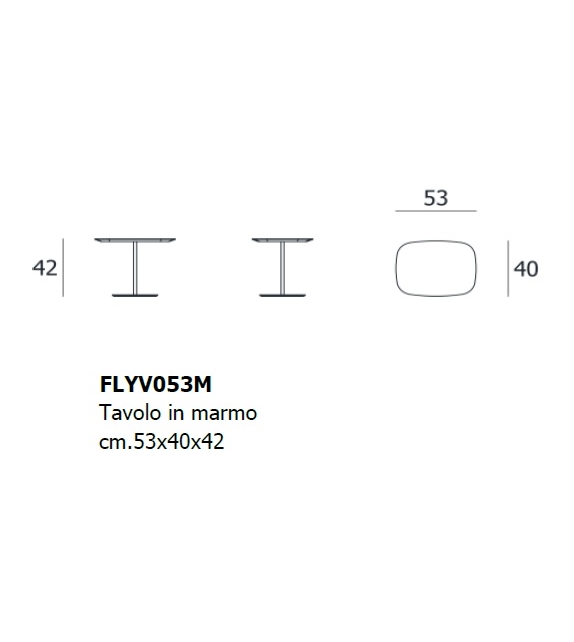 Floyd Marbre Living Divani Table D'Appoint