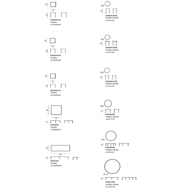 Era Living Divani Couchtisch
