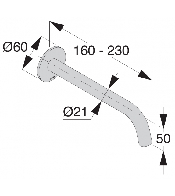 Eclipse Boffi Wall-mounted Washbasin Spout