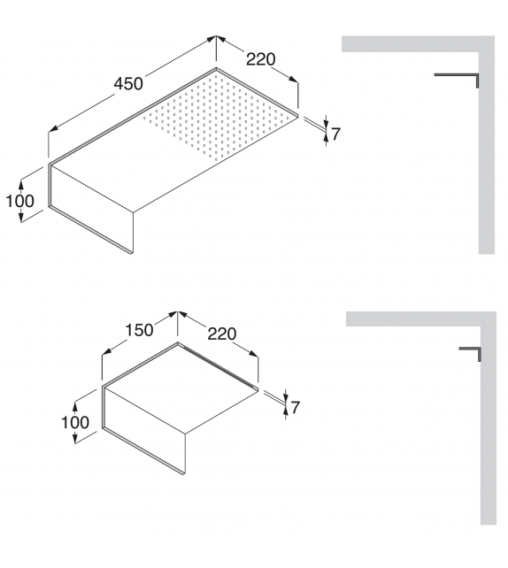 Uni Boffi Douche de Tête Mural