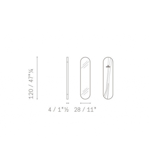 Ren Poltrona Frau Oval Mirror