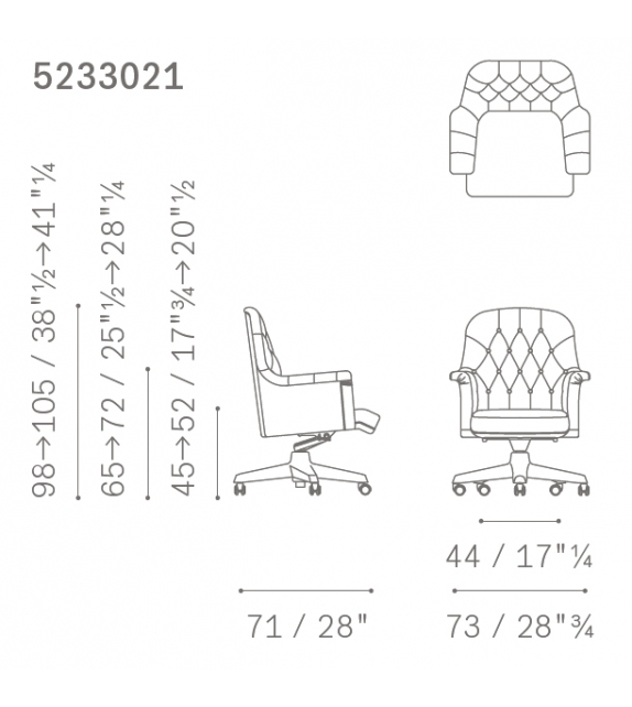 Oxford Executive Poltrona Frau Fauteuil