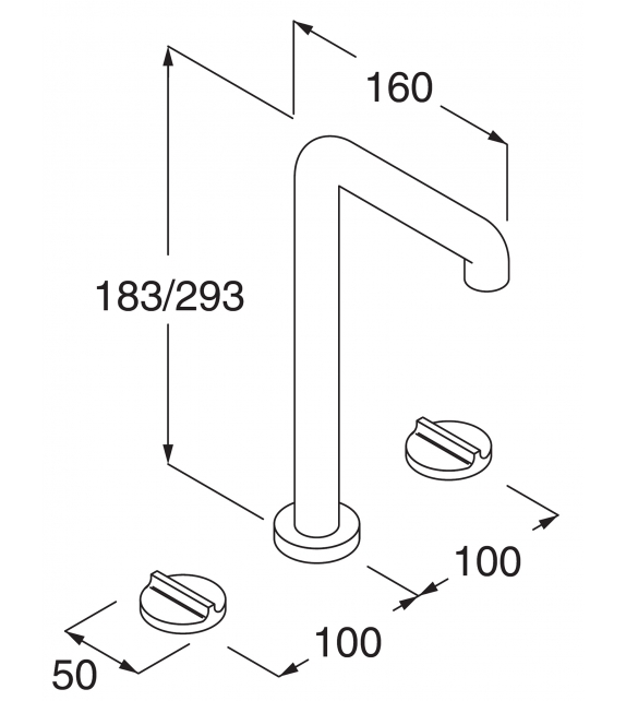 Liquid Boffi Gruppo Lavabo da Piano