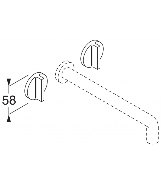 Liquid Boffi Wall-mounted Tap Pair