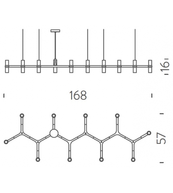 Crown Plana Linea Nemo Kronleuchtern