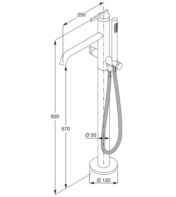 Liquid Boffi Gruppo Vasca a Pavimento