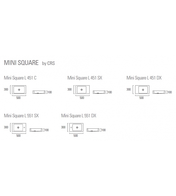 Mini Square Lavabo Neutra