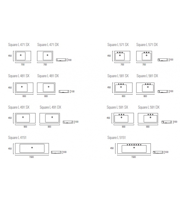Square Neutra Waschbecken